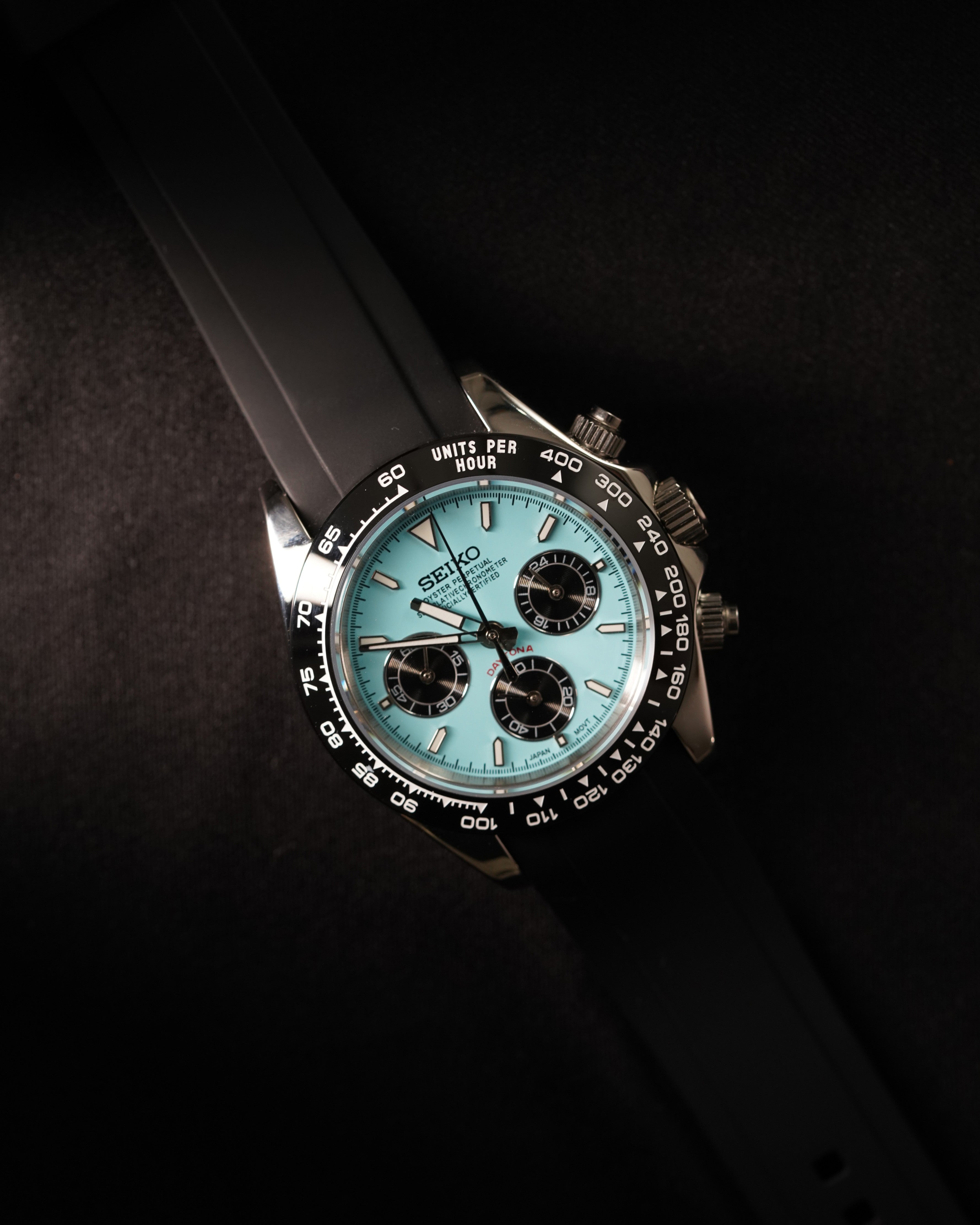 Seiko Tona | Black & Tiffany Blue