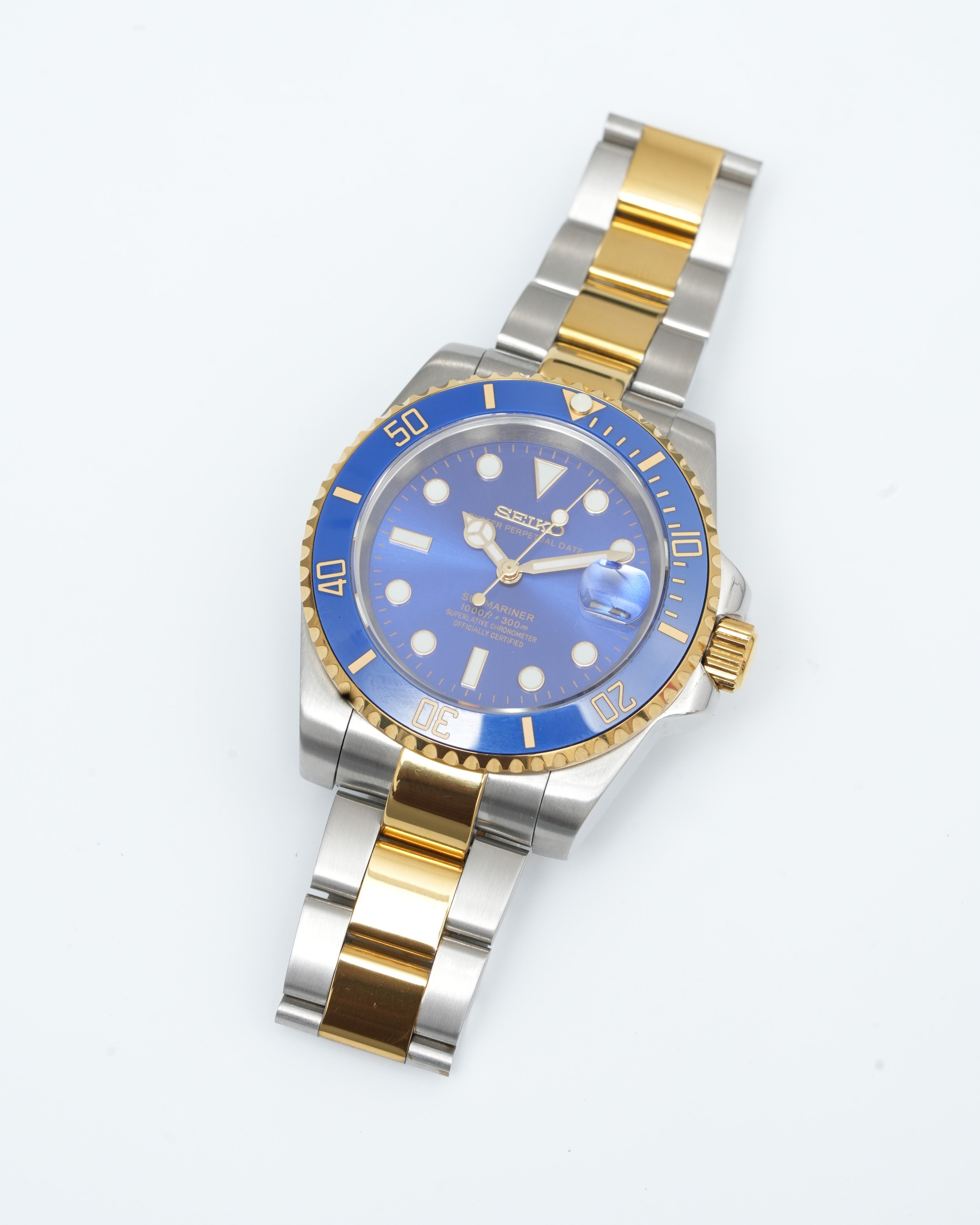 Seiko Marine |Chrome, Blue and Yellow Gold